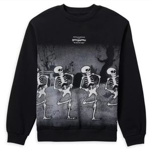 DisneyParks The Skeleton Dance Fleece Pullover AdultSweatshirt 2XL Halloween NWT